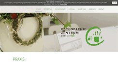 Desktop Screenshot of osteopathiezentrum-dortmund.de