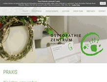 Tablet Screenshot of osteopathiezentrum-dortmund.de
